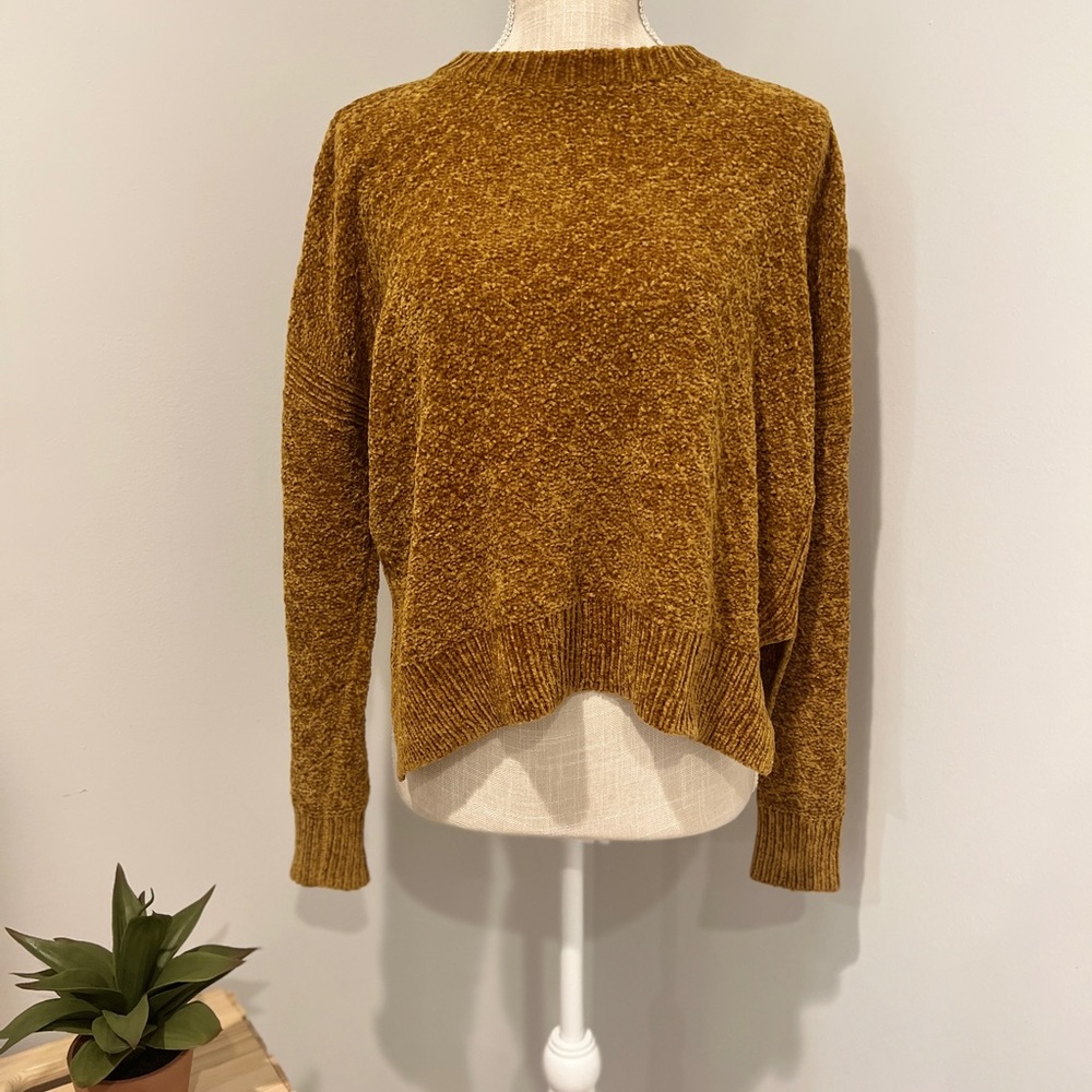 A New Day Chenille Sweater | Mustard Yellow/Gold Size XS